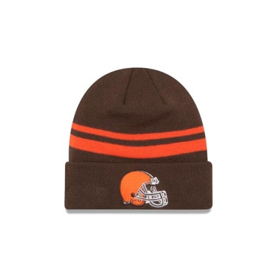 Cleveland Browns Gorra | New Era NFL Cuff Knit Beanie Mexico - Marrom